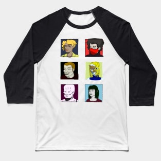 Strangers: a week's worth of daily illustrated portraits Baseball T-Shirt